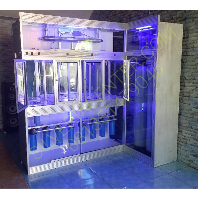 mineral 3isi 1cuci 2tabung mesin alat depot air minum isi ulang galon tanpa tandon ( BISA COD bayar 