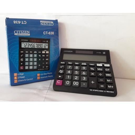 

New - Kalkulator Dagang Citizen 12 Digit CT-638 Check & Correct