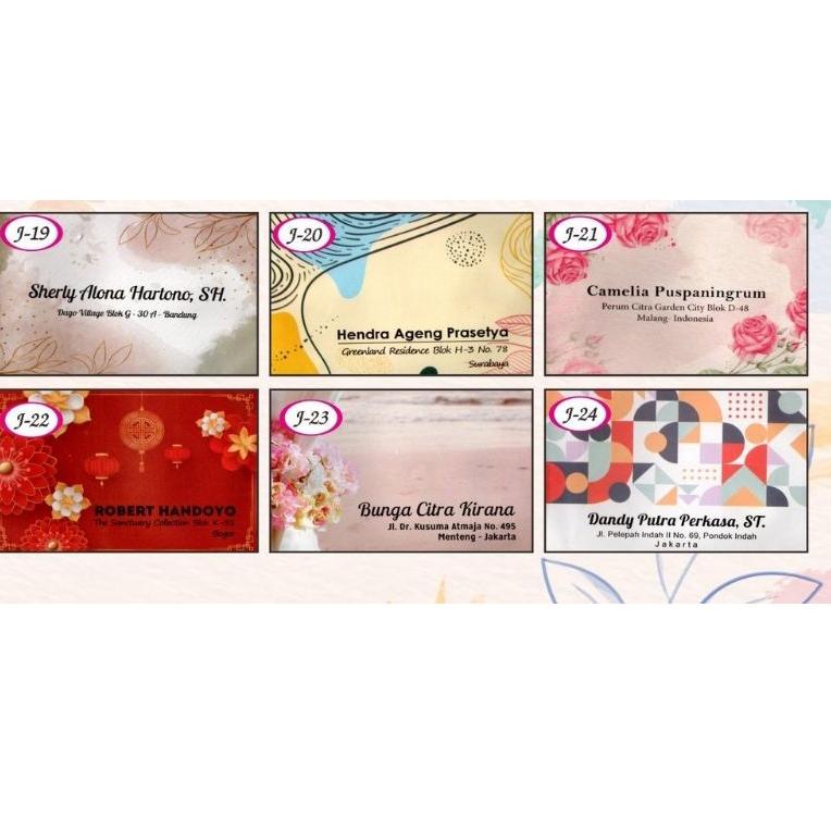 

(L6I1) ★ Amplop Nama Kecil Tipe Juwara //Produk@murah