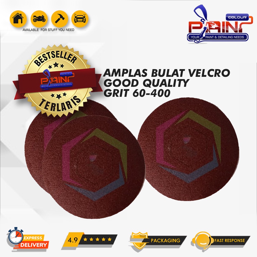 Amplas / Ampelas / Hamplas / Hanpelas Bulat Velcro All Grit