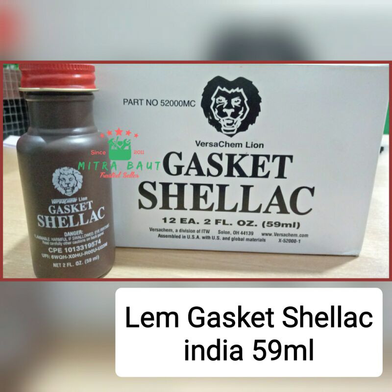 Jual Gasket Shellac Versachem Lion 59ml Indian Head 