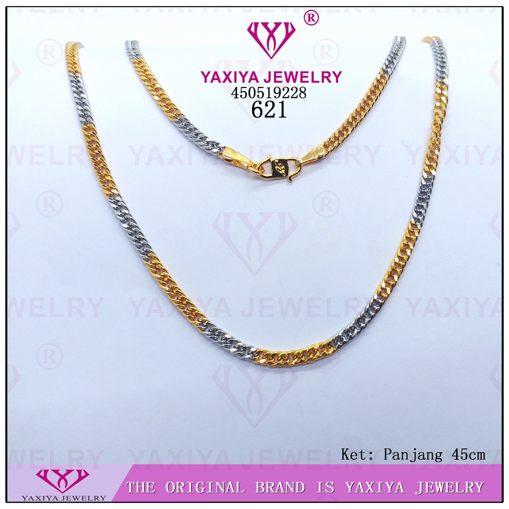 

Kalung Rantai Kombinasi Perhiasan Imitasi Gold Yaxiya Jewelry 621