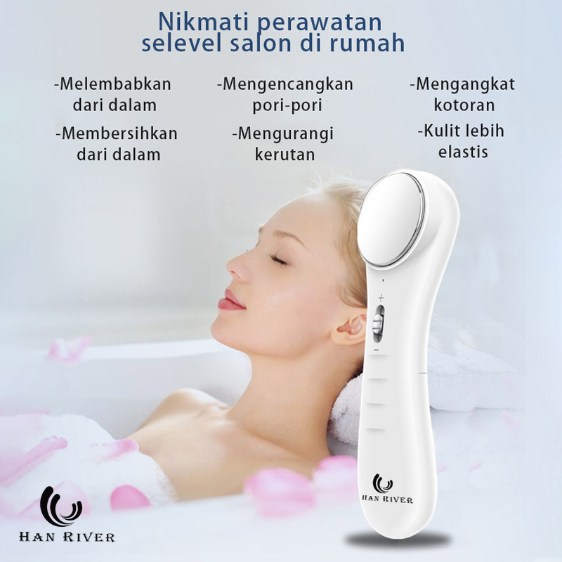 Alat Setrika Wajah HRDRY01WH/Pemijat Perawatan Kulit /Anti Anging Facial Massage