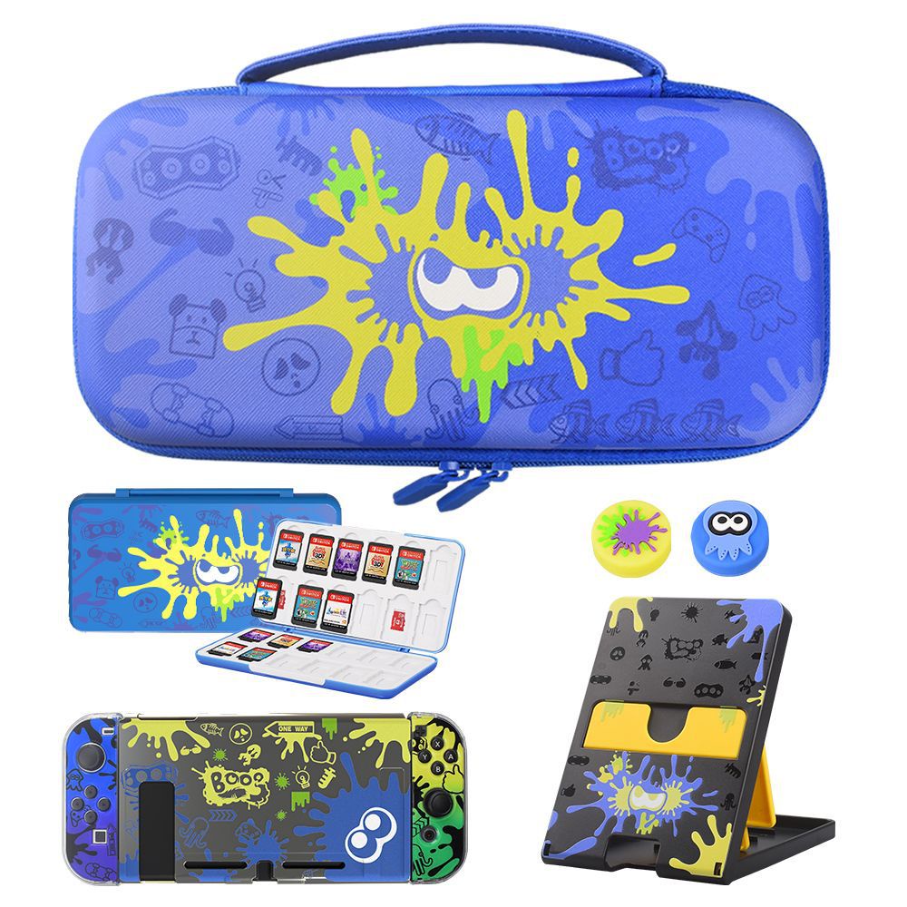 Splatoon 3 Tas Hard Case Pelindung Controller Joy-Con Nintendo Switch V1 V2 / OLED