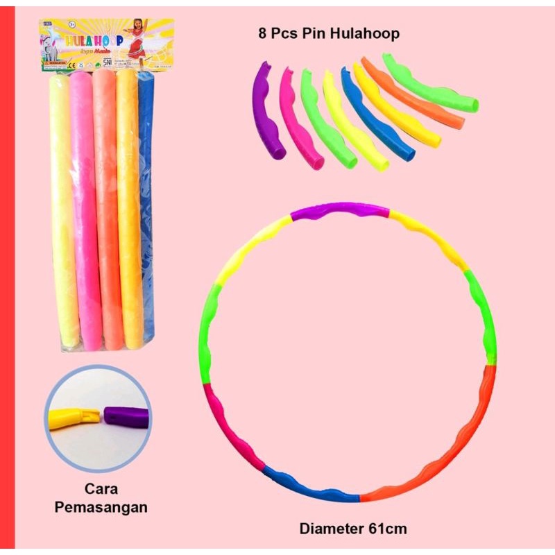 Jual Hula Hoop/Hulahop/Holahop/Hula Hoop Plastik/Hula Hoop Warna Warni
