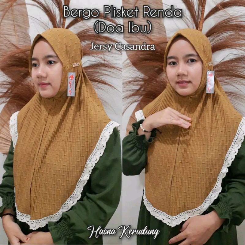 BERGO PLISKET RENDA PRADA ORIGINAL DOA IBU
