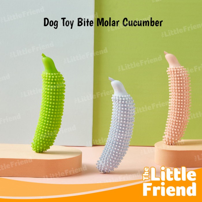 Mainan Gigitan Anjing Pembersih Gigi Dog Chew Rubber Toy CUCUMBER