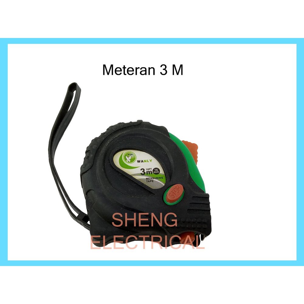 Meteran 3M Tukang Bangunan Roll 3 Meter 3 M Jaket Measuring Tape Rol