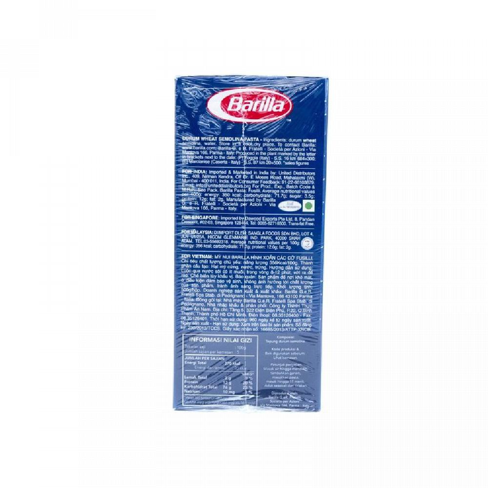 

BARILLA Pasta Fusilli N98 500gr