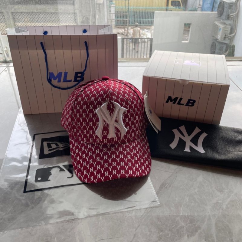TOPI MLB NEW YORK FREE BOX & TOTEBAG - TOPI BASEBALL CEWEK ORIGINAL