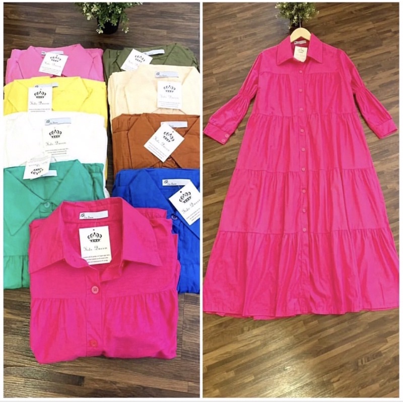 Dress import - dress zara - cewek kue  - baju kekinian - baju bahan kayun poplin - baju paling laris