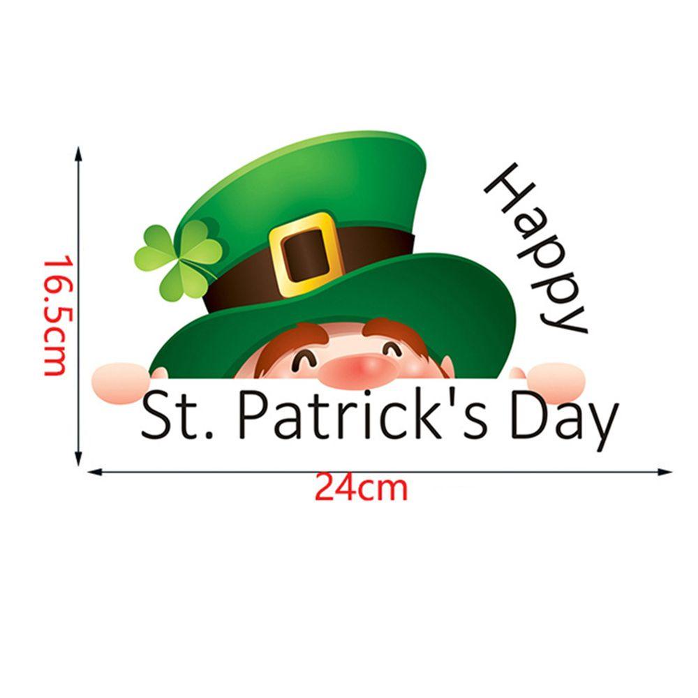 R-flower Stiker Hias Koper Happy St. Stiker Mobil Patrick's Day Laptop Ireland