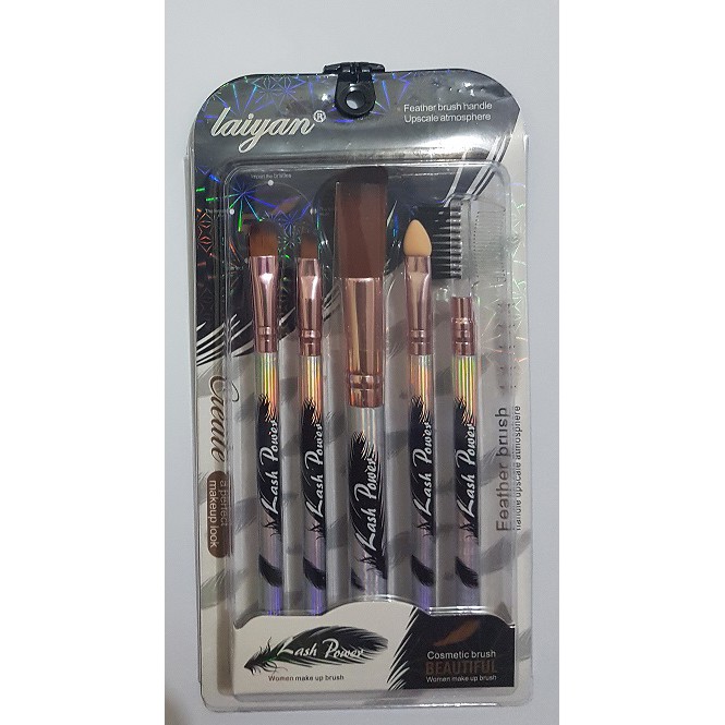 Alat Makeup Make Up Cosmetic Brush Kuas Set - 5 in 1 - Laiyan