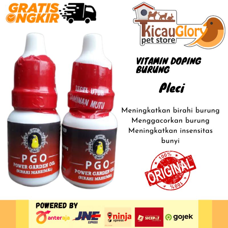 PGO Power Garden Oil Vitamin Doping Penggacor Burung Pleci