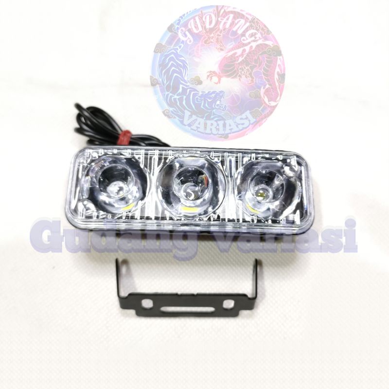 LAMPU TEMBAK SOROT E03 STAY 3 MATA TITIK SUPER TERANG