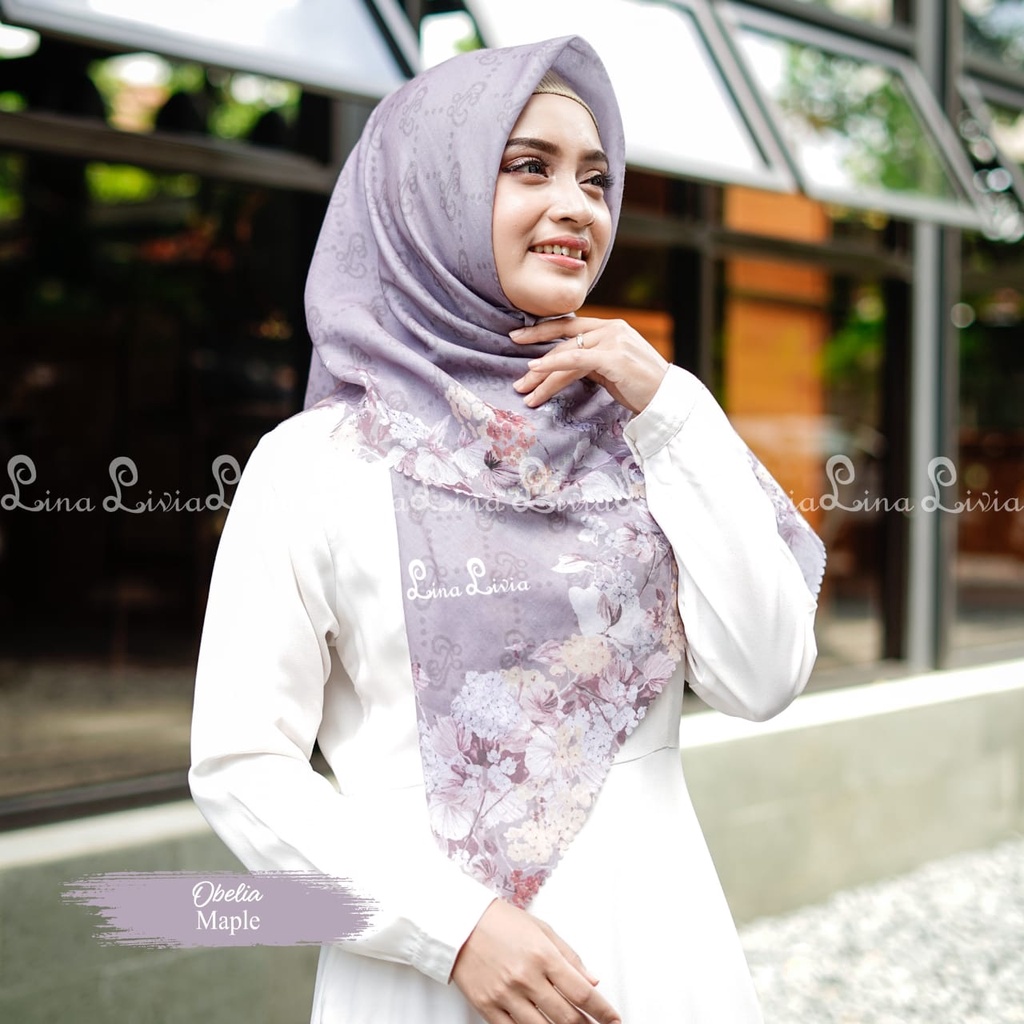 Hijab Voal Segi Empat Obelia Maple by Linalivia