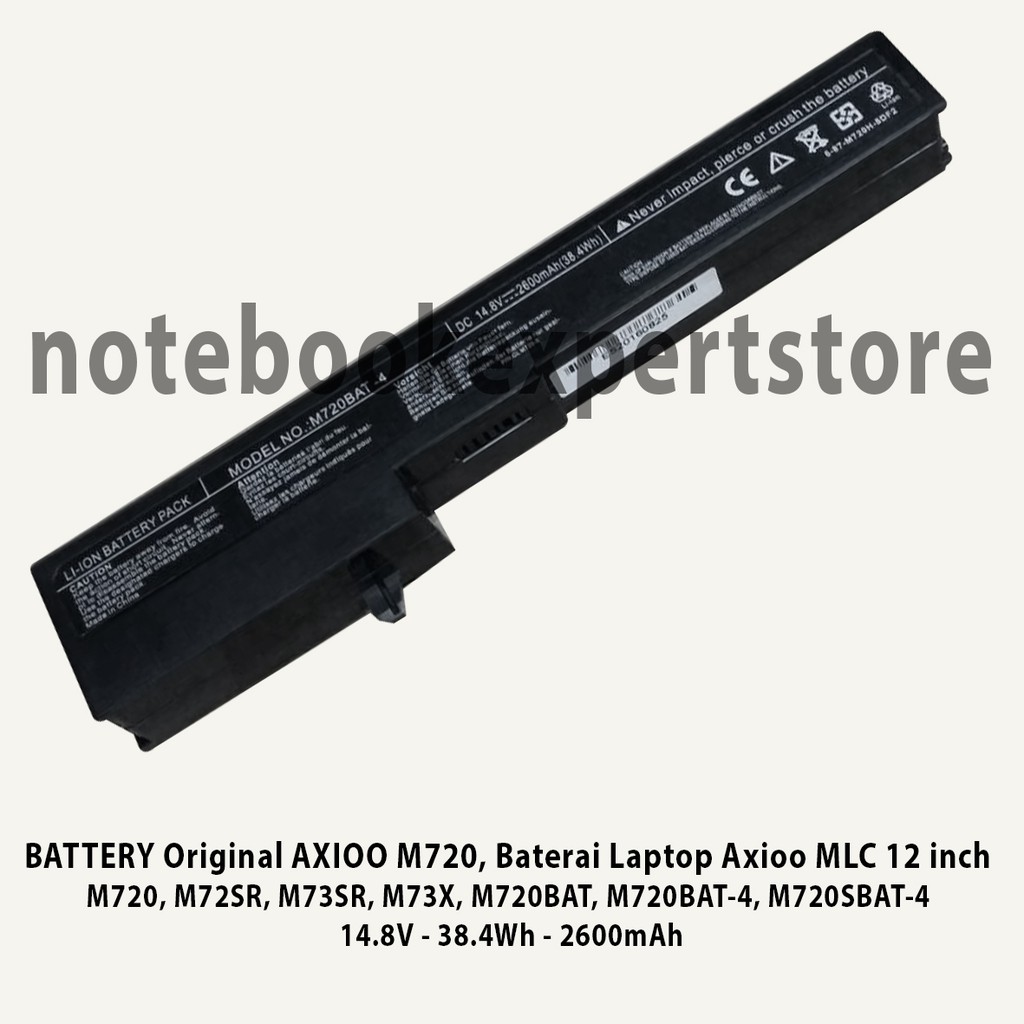 BATERAI ORIGINAL FOR LAPTOP AXIOO M720, M720, M72SR, M73SR, M73X, M720BAT