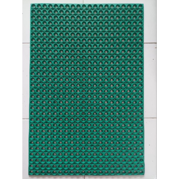 KESET KAKI ANTI SLIP LUBANG / RING MAT 60X90 TEBAL 8MM / KESET DAPUR / KESET RESTORAN / KESET KITCHEN / KESET MASJID