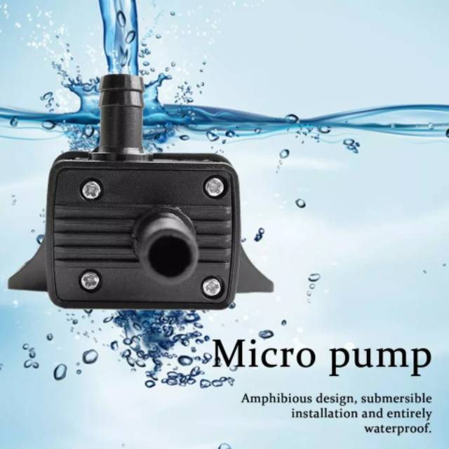 Pompa air Micro DC Pompa Air Celup Mini DC 12V 240L/H