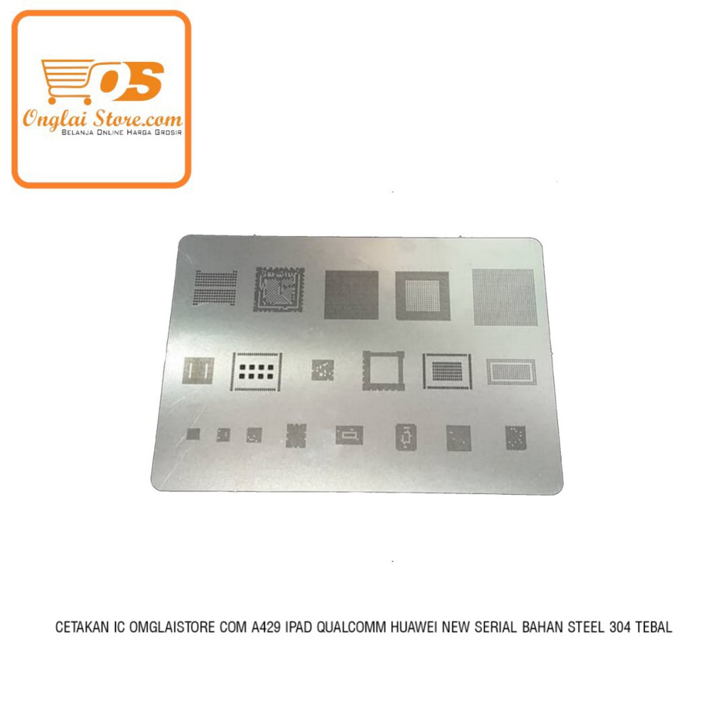 Cetakan Ic Omglaistore.Com A429 Ipad Qualcomm Huawei New Serial Bahan Steel Biasa (Harga Spesial)
