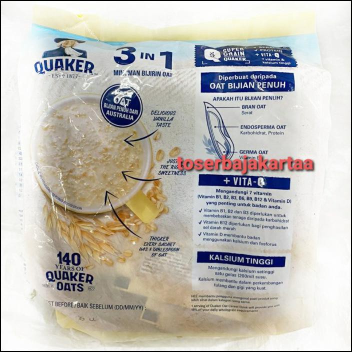 

QUACKER OAT CEREAL DRINK 3IN1/ SUPER GRAIN QUACKER