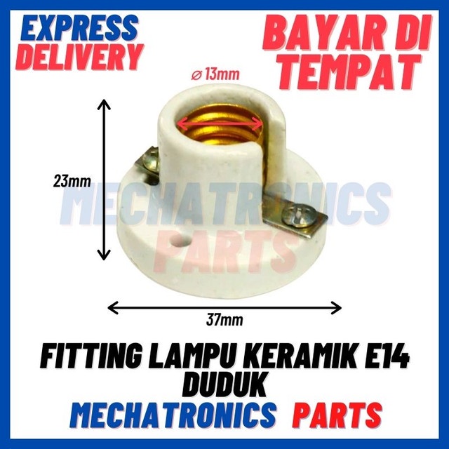 [DSP-9493] FITTING LAMPU KERAMIK E14 DUDUK