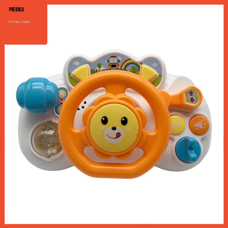 [In Stock] Kids Simulated Driving Steering Wheel Toy Educational Sound Light Toy