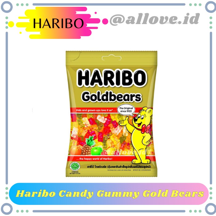 

Haribo Candy Gummy Gold Bears 80G