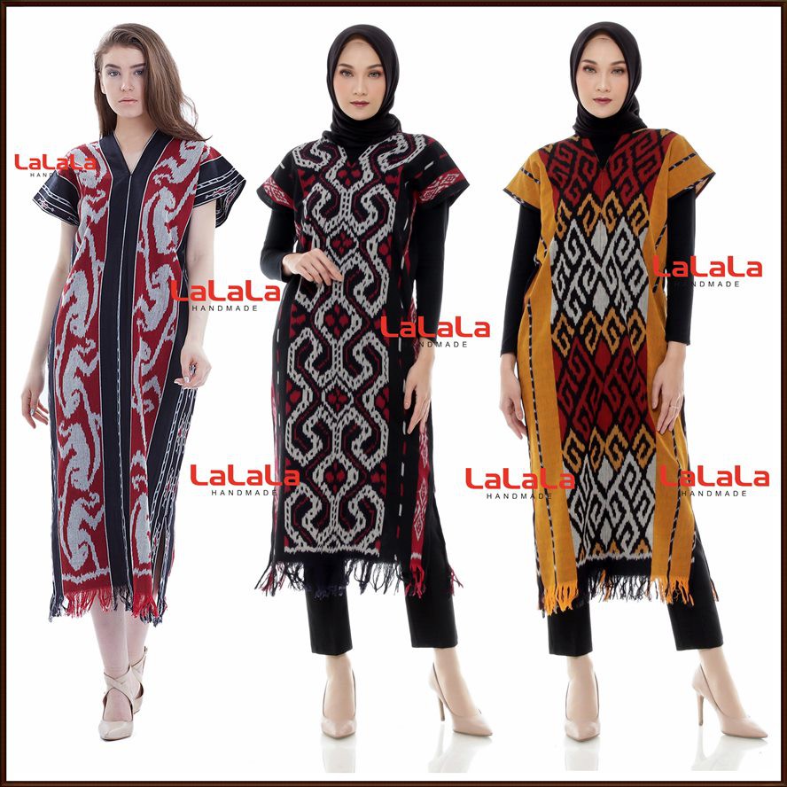 Dress tenun jepara baju pesta bahan tenun Blanket halusan Banyak Pilihan