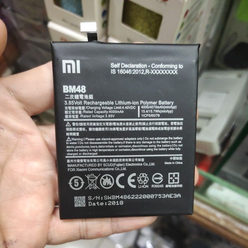 XIAOMI BM35 / MI4C ,  XIAOMI REDMI 5+ / REDMI 5 PLUS / BN44 , XIAOMI REDMI 6 PRO / REDMI A2 LITE / BN47 , XIAOMI MI NOTE 2 / BM48 baterai battery batle batt MANTUL MURAH MERIAH