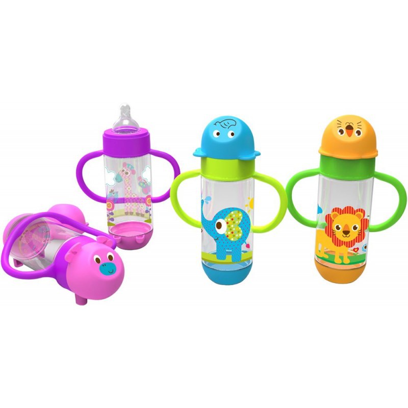 Baby Safe Botol Susu Bayi Karakter Boneka Lucu Feeding Bottle BPA Free Nipple AP001/2/3/4