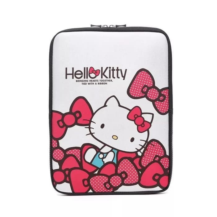 Tas Sarung Laptop Sleeve Softcase Strip Hello Kitty Neoprene 14 inch