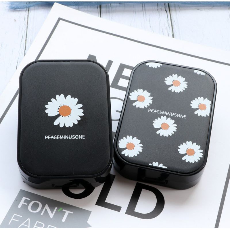 Tempat softlens model bunga daisy 2in1