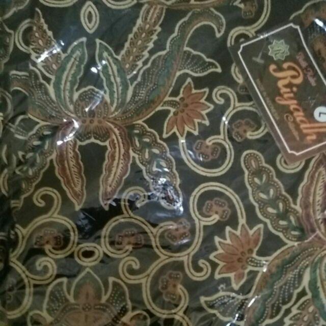 Blouse Sogan Puff Atasan Baju Lonceng Batik Sogan Wanita Seragam Kantor Kerja Wanita Vintage Ethnic