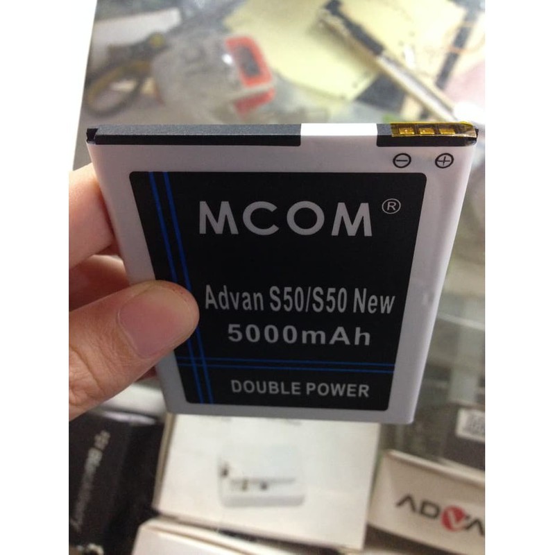 Battery Batre Baterai Double Power Mcom Advan S50 - S50 New