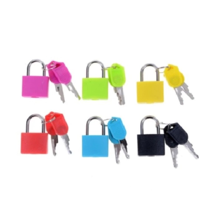 COLOR PADLOCK GEMBOK TRAVEL MINI WARNA