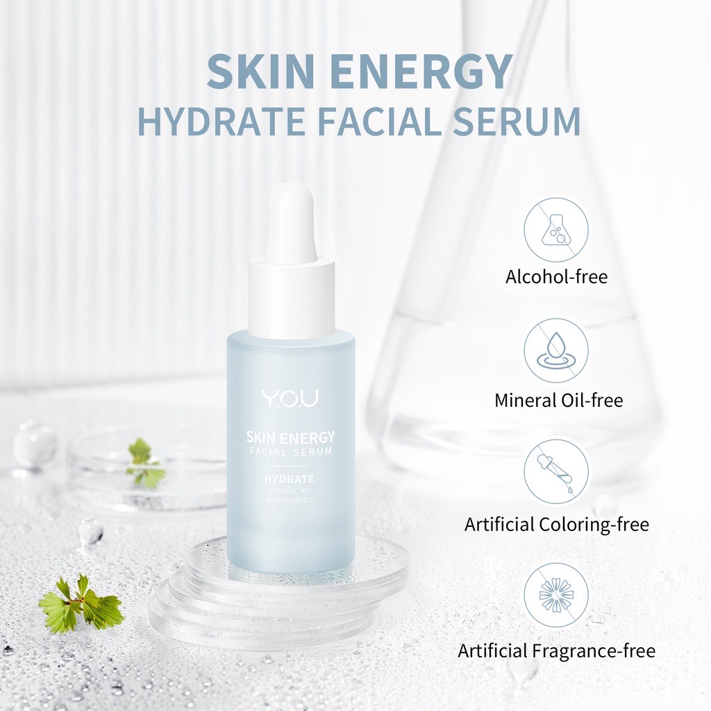 Y.O.U Skin Energy Face Serum | Brighten | Firm | Soothe | Hydrate | Balance 20ml Y.O.U