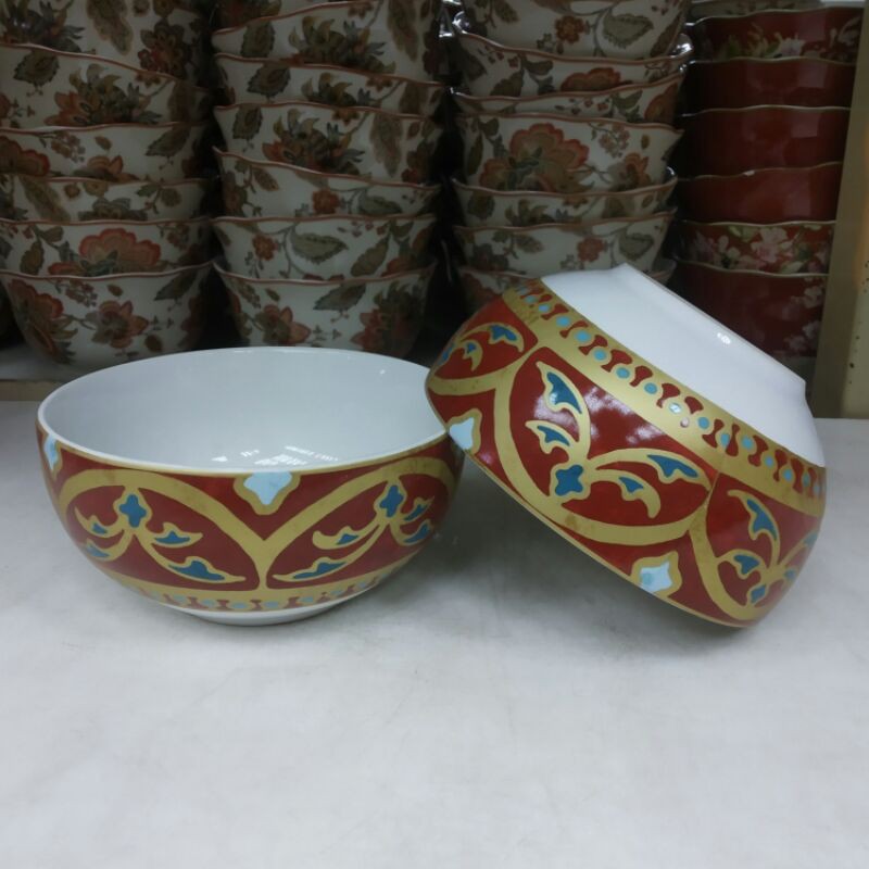 MAROCO BOWL MANGKOK MANGKUK KERAMIK SANGO MOTIF CANTIK BATIK VINTAGE MAROKO MAROCCO ARAB