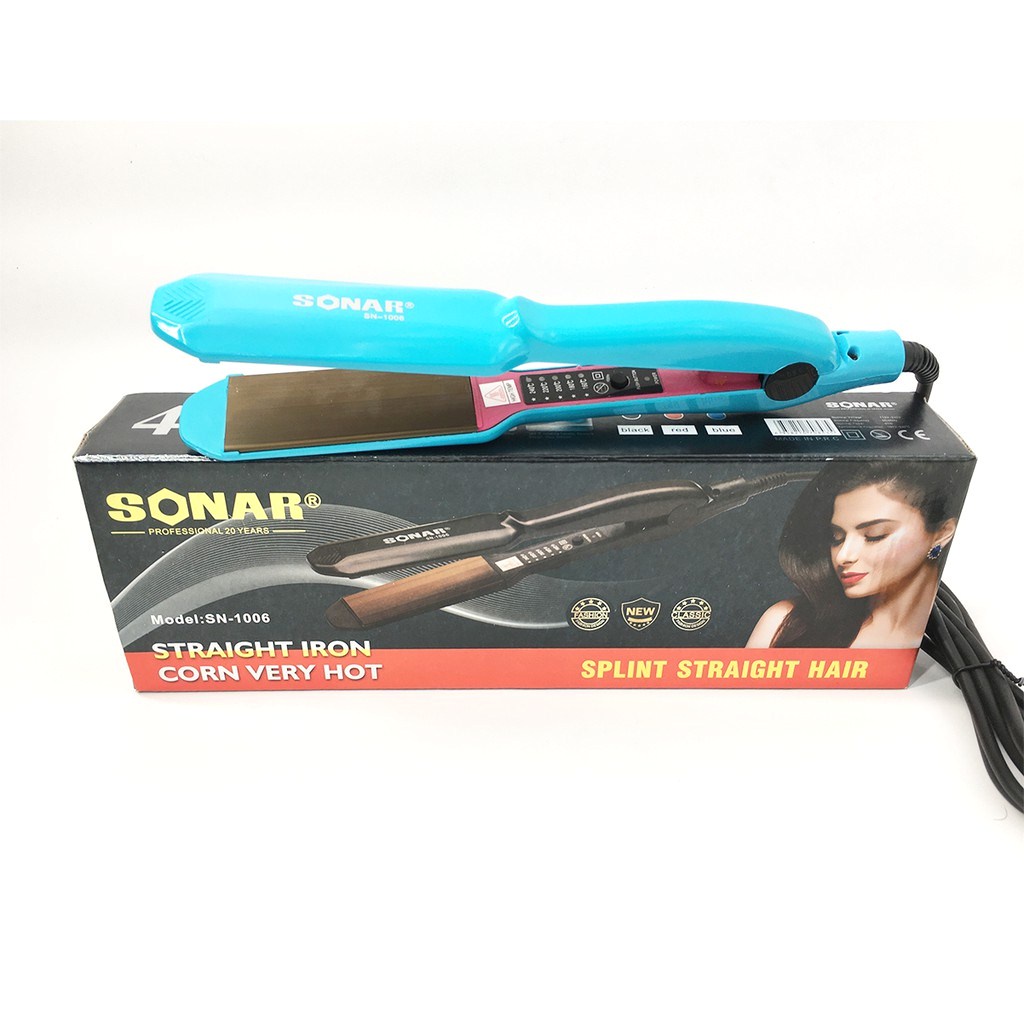 Catok Rambut Lurus Sonar SN-1006/Catok Sonar Berkualitas/Pelurus Rambut Profesional/Catok Rambut Mur