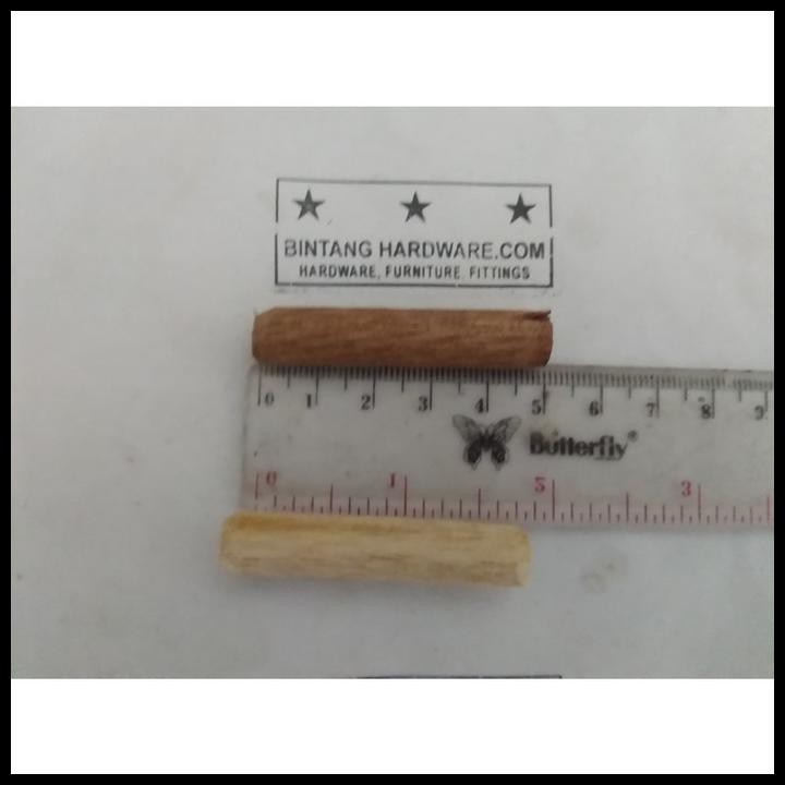 Dowel Kayu Bulat Ulir 10X50Mm Pin Stik Paku Pasak Kayu Kursi /Pcs