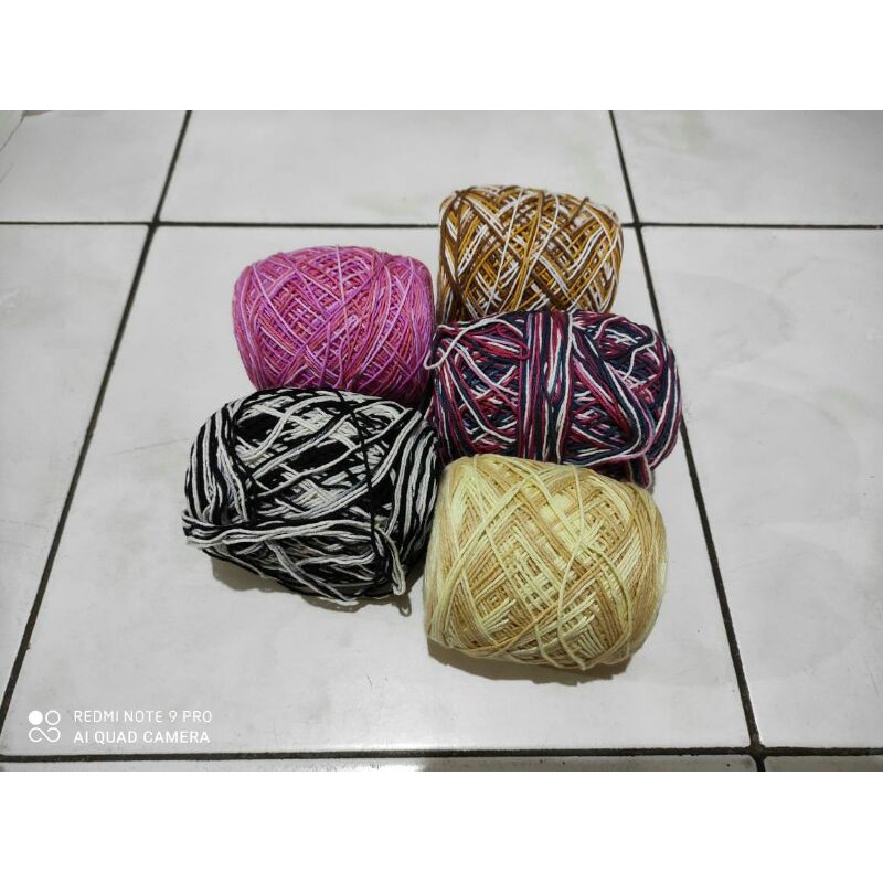 Benang rajut katun sembur