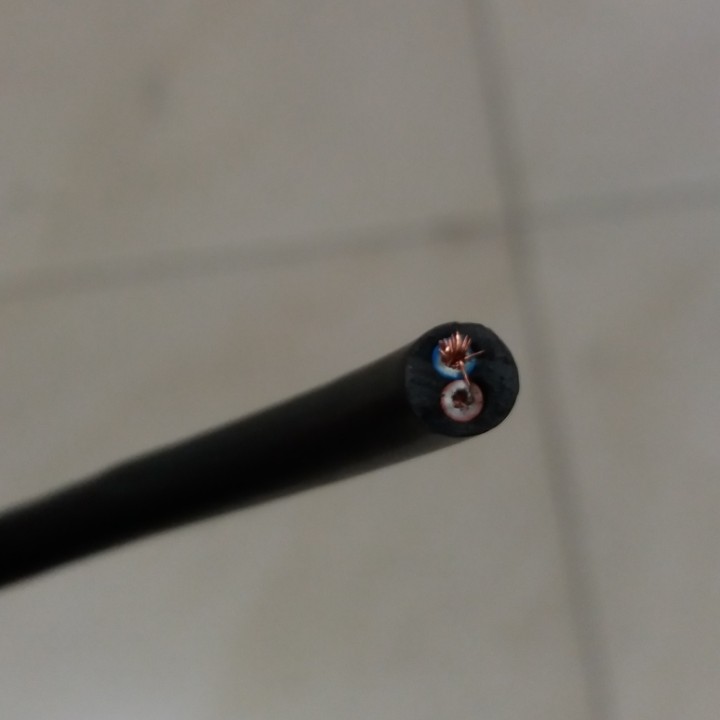 KABEL SUPREME NYMHY serabut hitam 2X0.75 (Meteran/ Potongan)