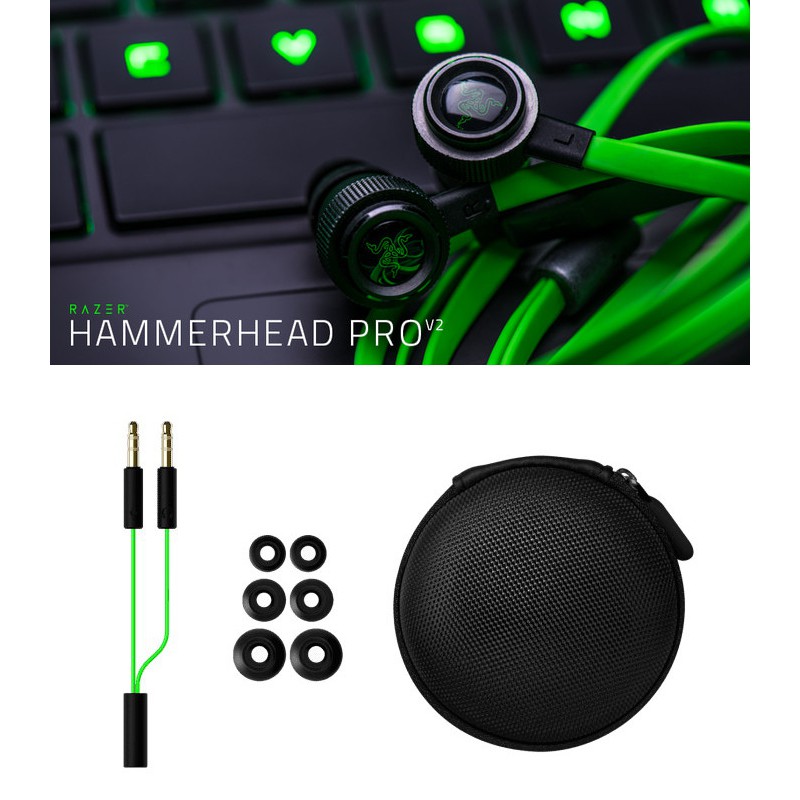 RAZER Hammerhead Pro V2 SUPER Gaming Dota Earphone - OEM