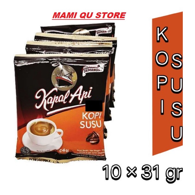 

Kapal Api Kopi Susu 31 Gram (1 Renceng/10pcs)