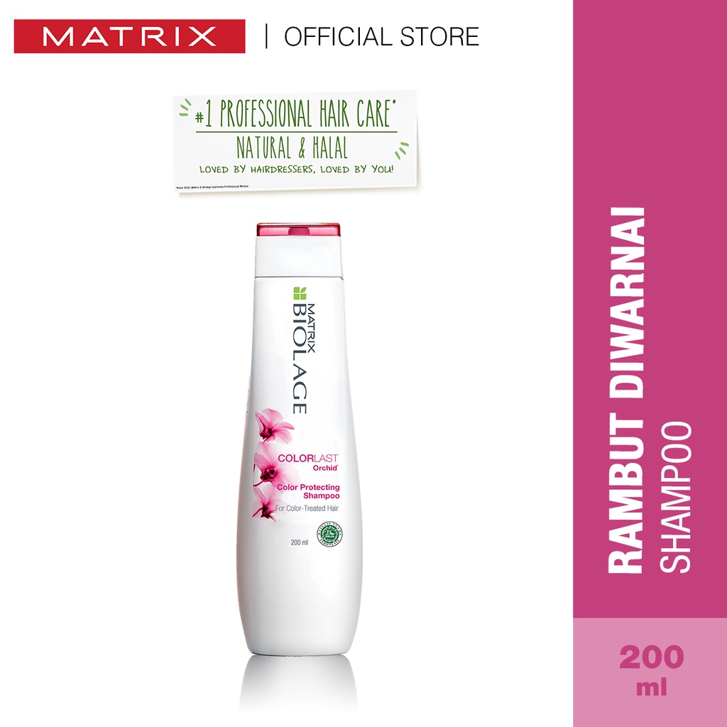 MATRIX Biolage Colorlast Shampoo - Shampo Nutrisi Penghalus Perawatan Rambut Berwarna Diwarnai 200 ml