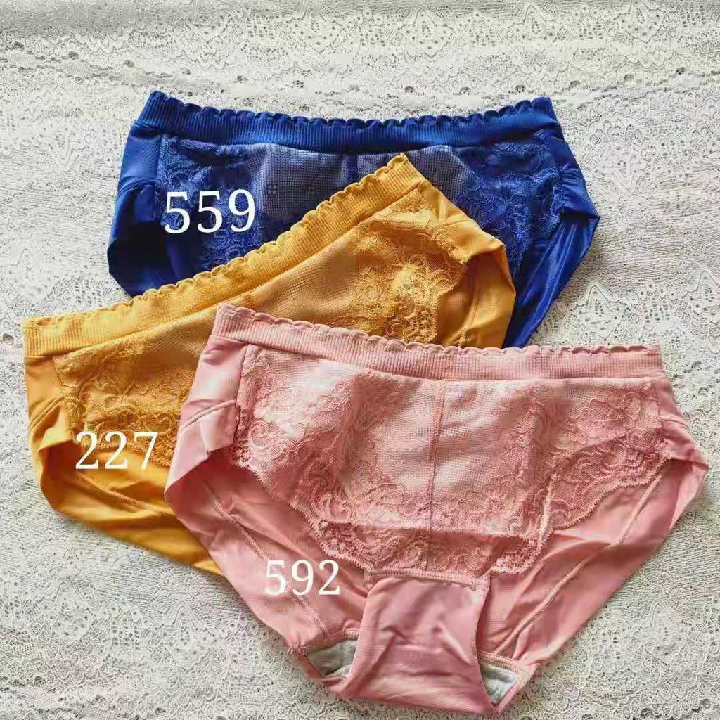 cd / celana dalam wanita import  K-81312 bahan brokat