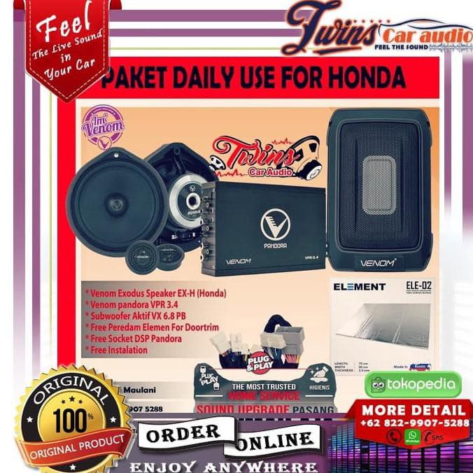 Paket audio mobil venom (home Servise) paket venom Exodus/audio murah