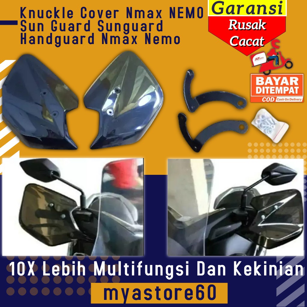 Knuckle Cover Nmax NEMO Sun Guard Sunguard Handguard Aksesoris Variasi Yamaha Nmax Nemo Old Lama