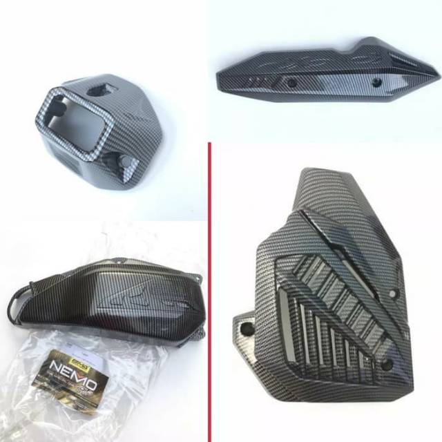 Paketan karbon nemo new honda vario 125/150 2018-2019 paketan hemat karbon 4 item barang Vario esp