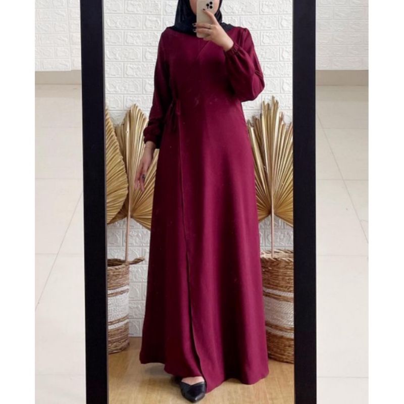 ARSEN DRESS ukuran  S M L XL fashion muslim basic stylish remaja kekinian GAMIS VIRAL